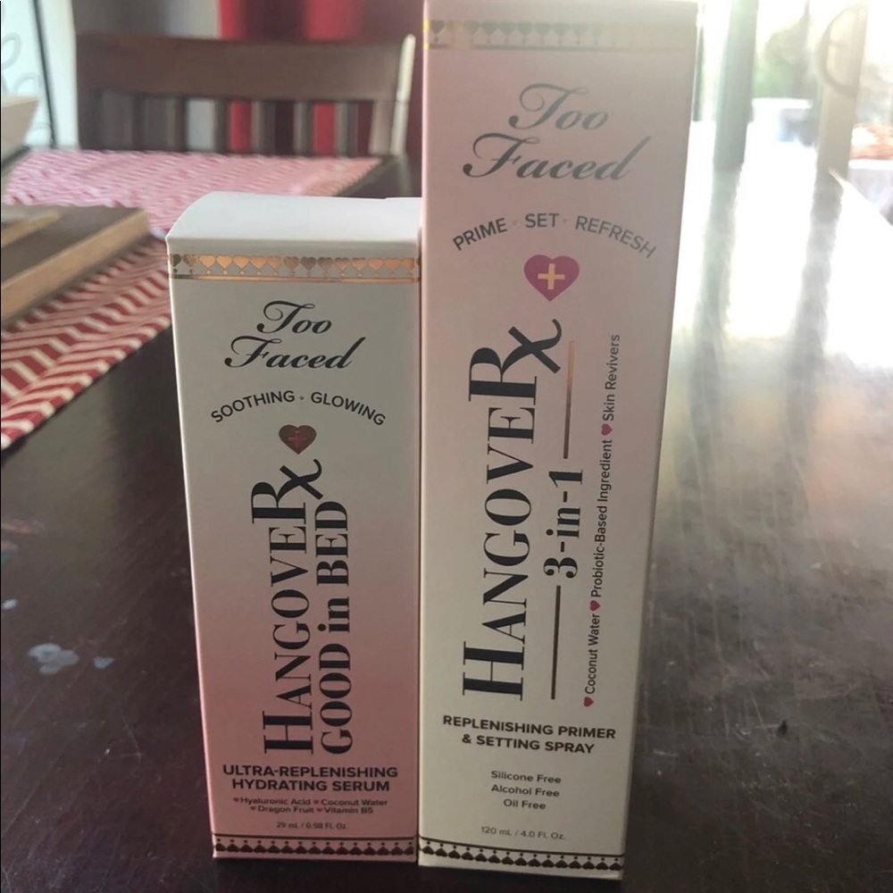 New Too Faced Serum and Primer/Setting Spray